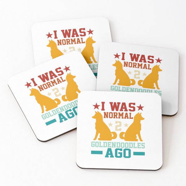 Item preview, I Was Normal 2 Goldendoodles Ago Pet Dog Lover Retro Vintage designed and sold by roboartpixel.