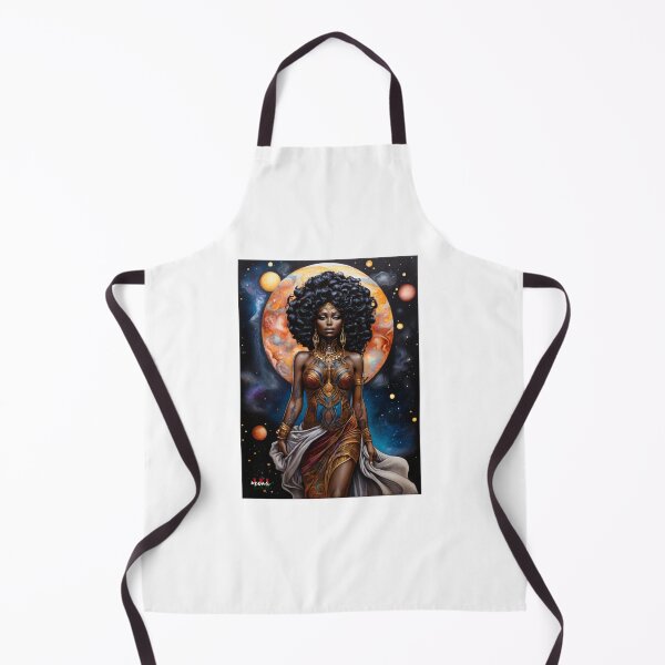 Item preview, African Goddess walks through Cosmos; Fantasy Art; designed and sold by Mona-Leilah.
