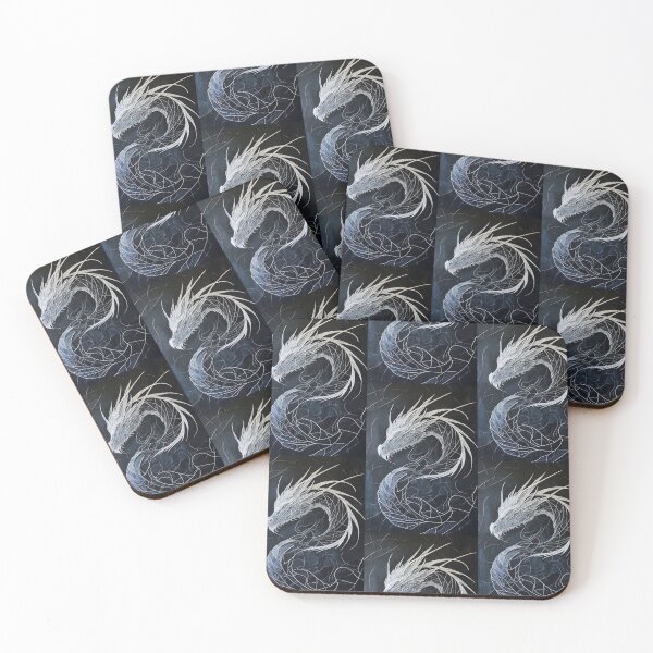 Item preview, Dragon in Line: Minimalistic Elegance of Abstract Art designed and sold by Piotrek0001.
