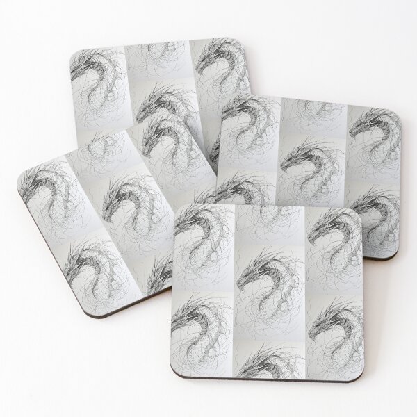 Item preview, Dragon in Line: Minimalistic Elegance of Abstract Art designed and sold by Piotrek0001.