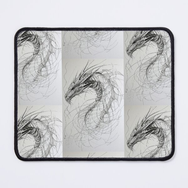 Item preview, Dragon in Line: Minimalistic Elegance of Abstract Art designed and sold by Piotrek0001.