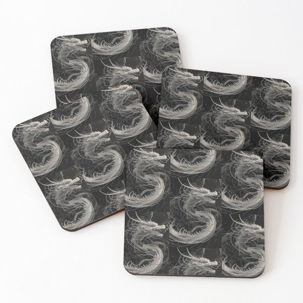 Item preview, Dragon in Line: Minimalistic Elegance of Abstract Art designed and sold by Piotrek0001.