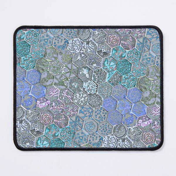 Item preview, Hexagon Tiles with Geometric Patterns (Bright) designed and sold by thecakelin.