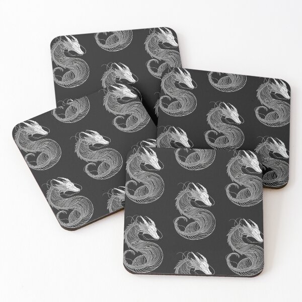 Item preview, Dragon in Line: Minimalistic Elegance of Abstract Art designed and sold by Piotrek0001.