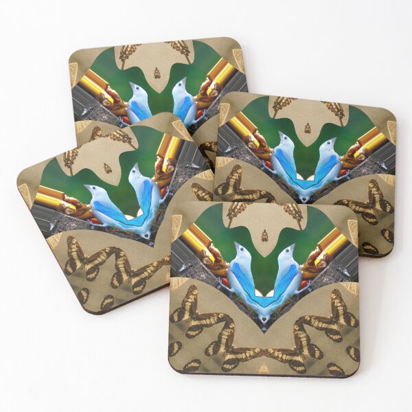 Item preview,  **ABSTRACT BLUE BIRDS AND BUTTERFLIES, SING SPRING!** designed and sold by Ralek.