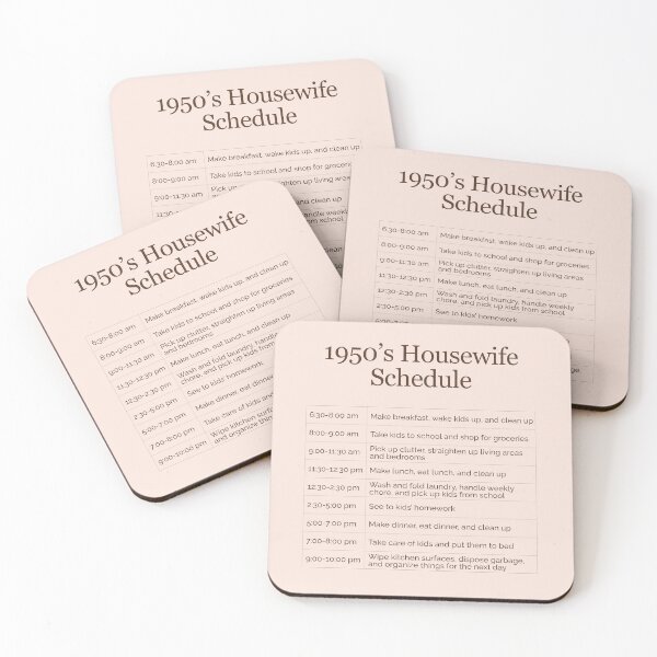 Item preview, 1950's Housewife Schedule designed and sold by TFHStore.