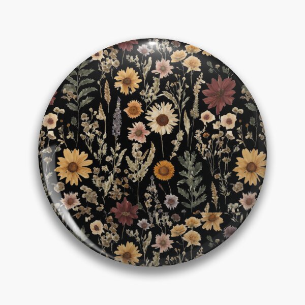 Item preview, Vintage Pressed Boho Wildflowers Cottagecore Botanical Floral Pattern designed and sold by Trendz by Ami.