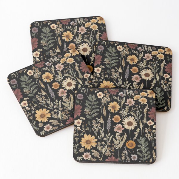 Item preview, Vintage Pressed Boho Wildflowers Cottagecore Botanical Floral Pattern designed and sold by Trendz by Ami.