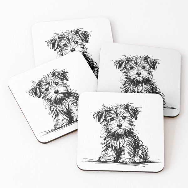 Item preview, Scruffy Puppy Scribble designed and sold by pixiedustpaint.