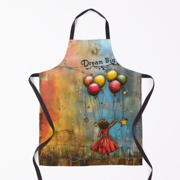Item preview, Dream Big - Inspirational Balloon and Stars Art Print designed and sold by Mephisto696.