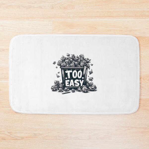 Item preview, Too Easy, Crumpled Paper fill full in the bin, cartoon style designed and sold by ArtshopDRM.