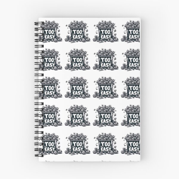 Item preview, Too Easy, Crumpled Paper fill full in the bin, cartoon style designed and sold by ArtshopDRM.