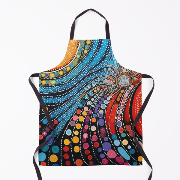 Item preview, Aboriginal Inspired Dot Art - Time River designed and sold by GrinGalore.