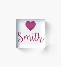 Camiseta Calidad Apellido Smith Acrylic Block