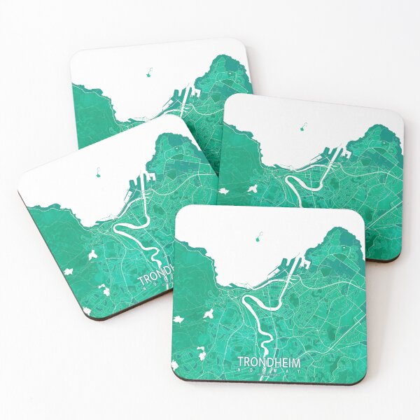 Item preview, Trondheim City Map of Norway - Watercolor designed and sold by deMAP.