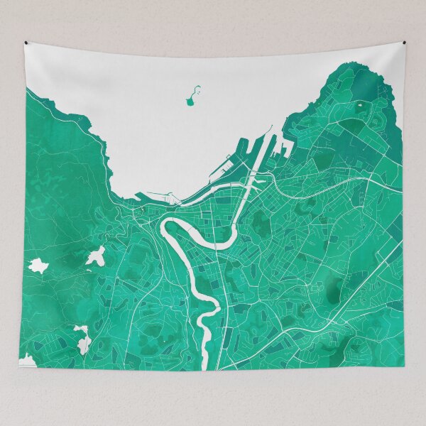 Item preview, Trondheim City Map of Norway - Watercolor designed and sold by deMAP.