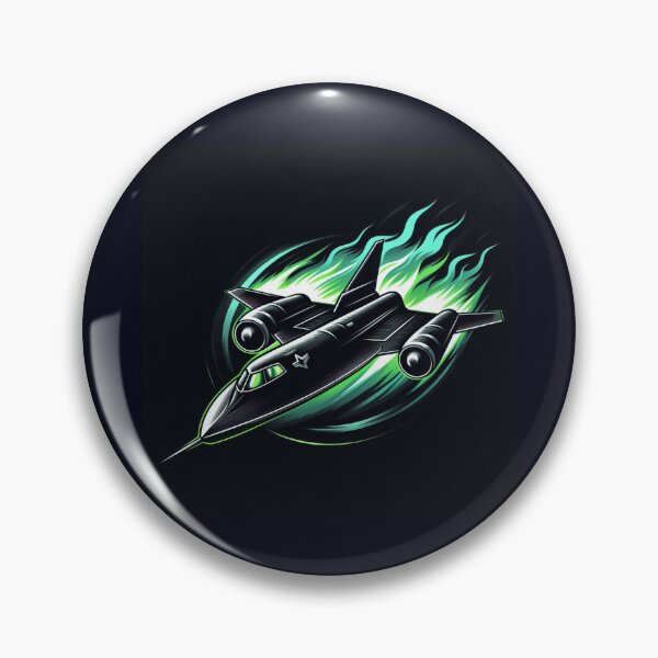 Item preview, Sr-71 blackbird with green flames designed and sold by BeztProductz.