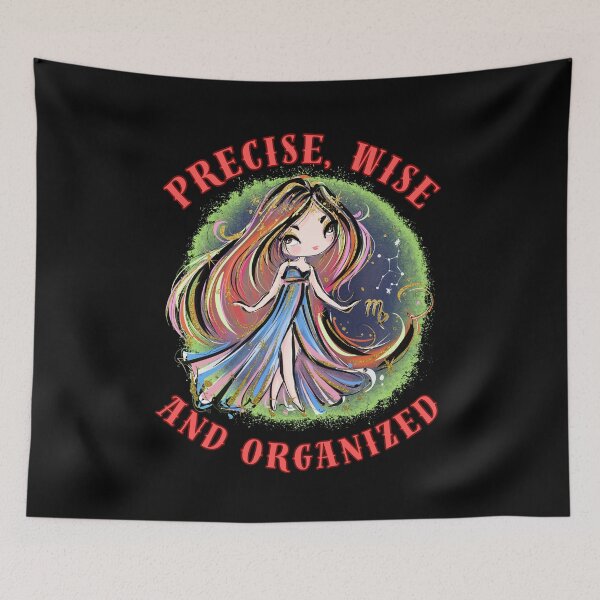 Item preview, Precise, Wise, And Organized. virgo astrology designed and sold by ZodiacWonders.