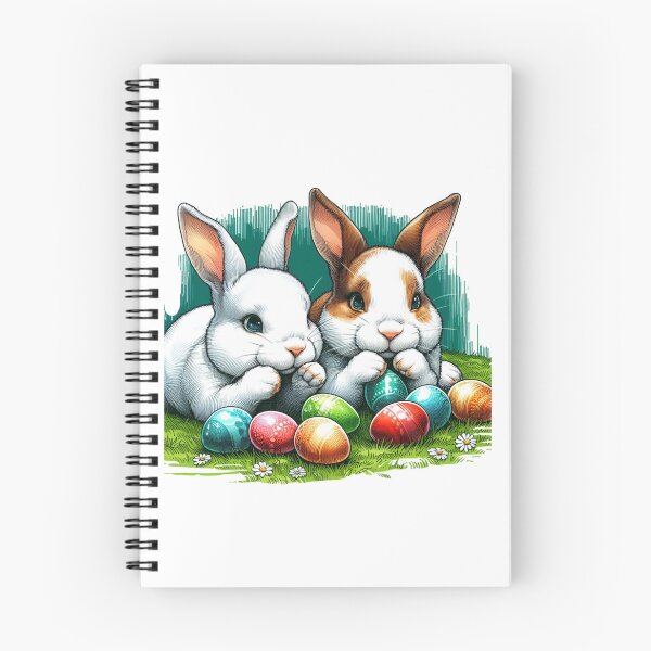 Item preview, happily pouring Easter eggs onto the green grassy field. designed and sold by PaintMeWorld.