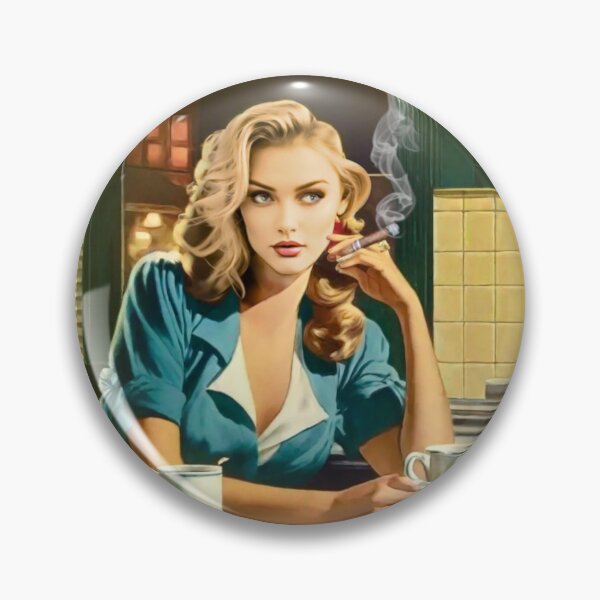 Item preview, 1950s Diner Diva: Coffee and Cigars designed and sold by Sanctum Icons.