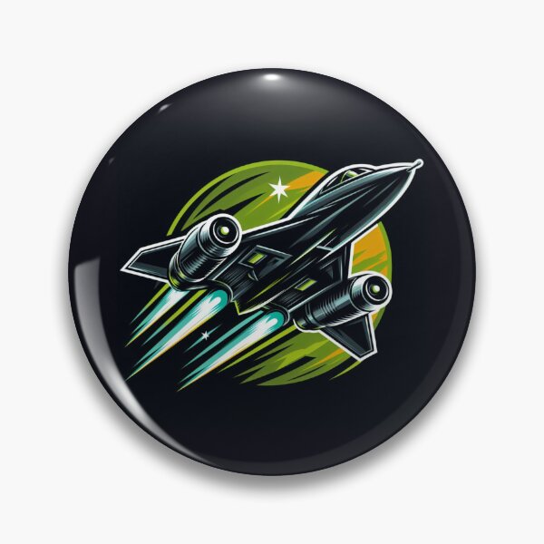 Item preview, Copy of Sr-71 blackbird with green flames designed and sold by BeztProductz.