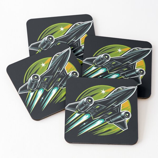 Item preview, Copy of Sr-71 blackbird with green flames designed and sold by BeztProductz.