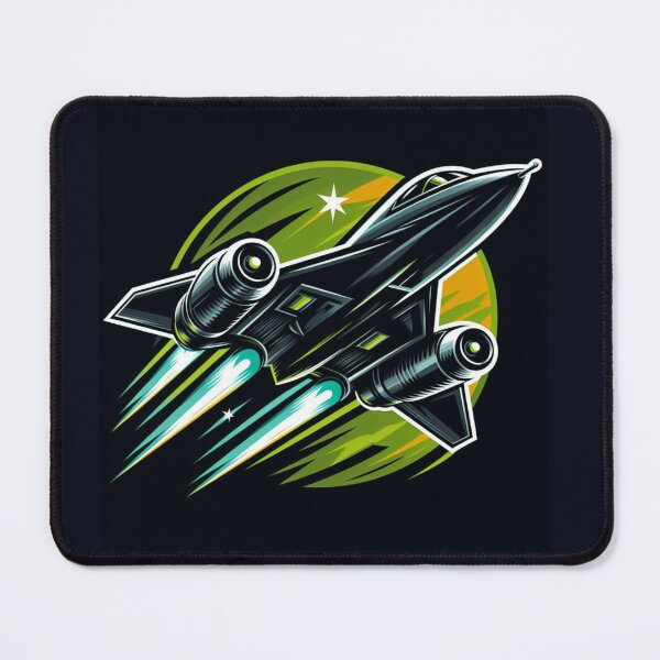 Item preview, Copy of Sr-71 blackbird with green flames designed and sold by BeztProductz.