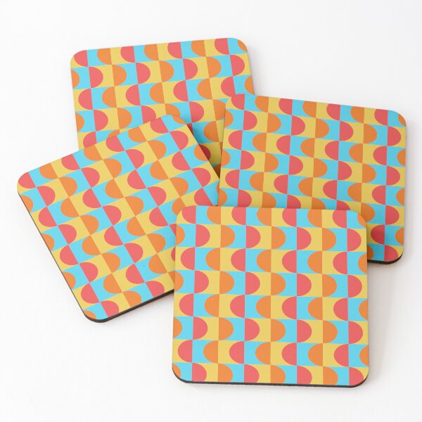 Item preview, Retro mid century abstract colorful pattern designed and sold by pauloneill-art.