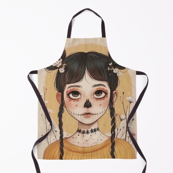 Item preview, Folkloric and Fun skull girl designed and sold by Retro Type.