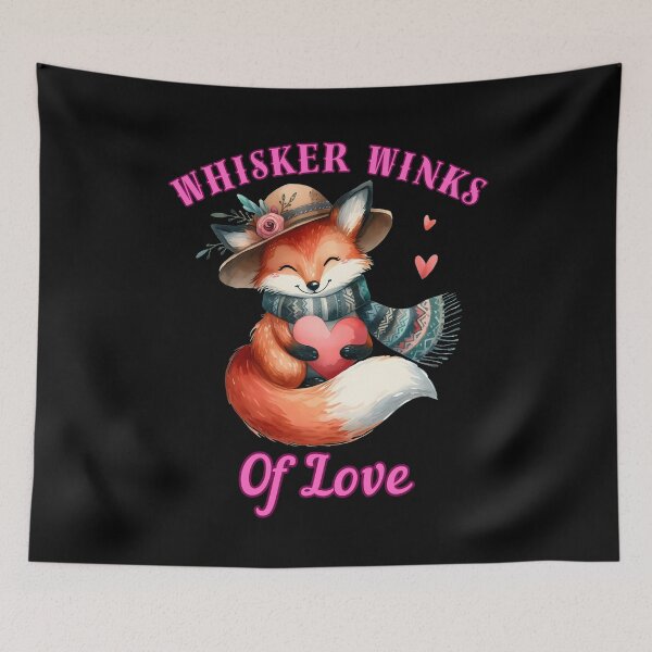 Item preview, Whisker Winks of Love. cool fox designed and sold by FoxVibes.