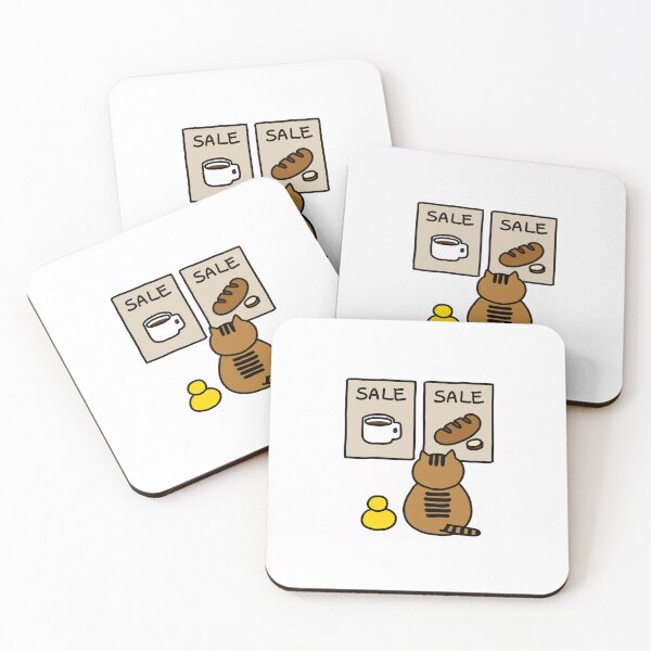 Item preview, a Cat and a Duck looking at the discount leaflet designed and sold by superbaechoo.