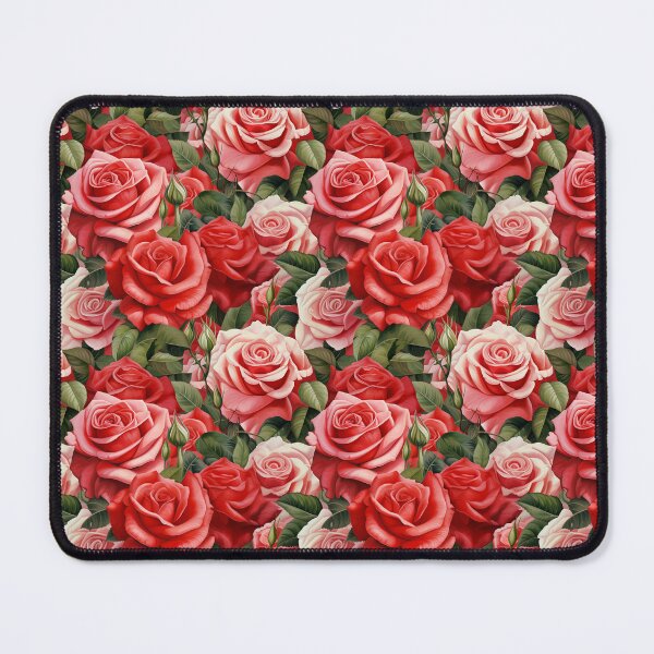 Item preview, Seamless Red & Pink Roses Pattern designed and sold by CreatureHouse95.