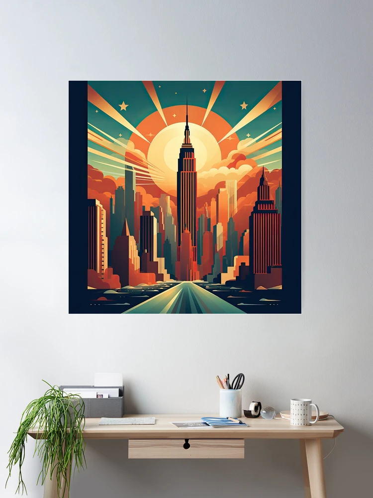 【週末セール】【3Dアート】NEW YORK - EAST  New York Art Deco