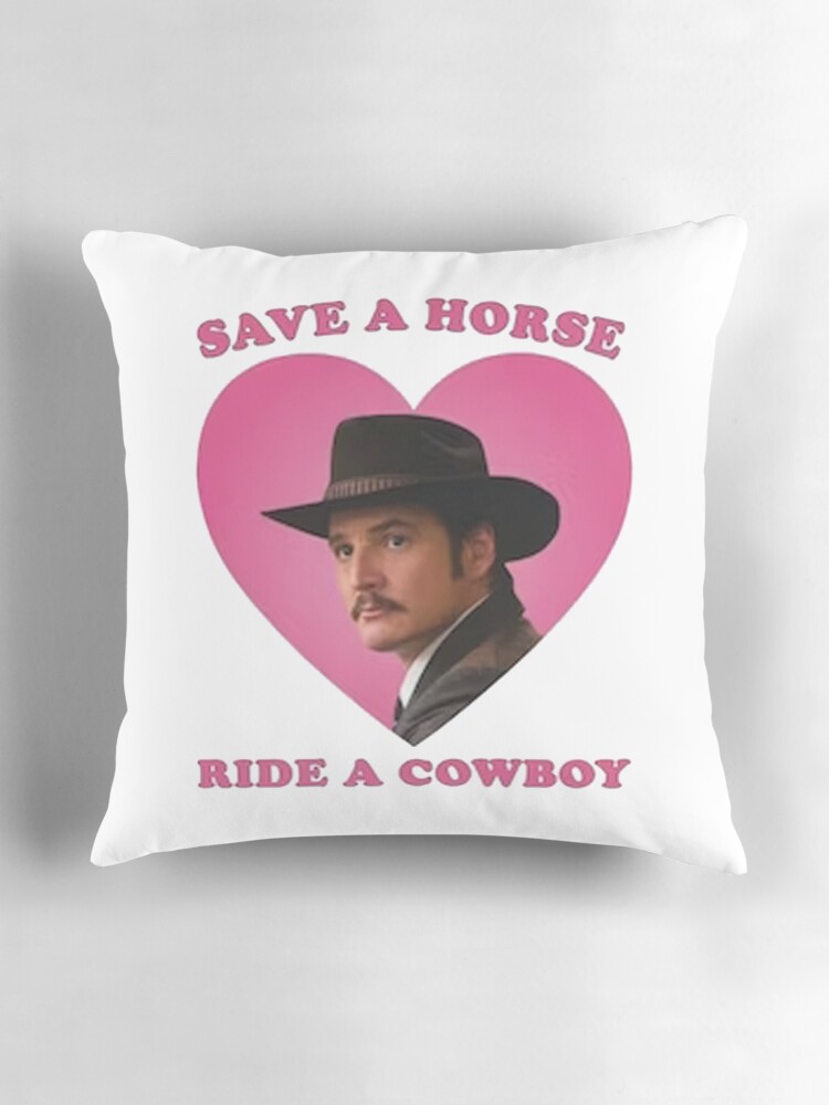 Thumbnail 3 of 4, Pillow, Save the horse ride a cowboy designed and sold by gvarathom.