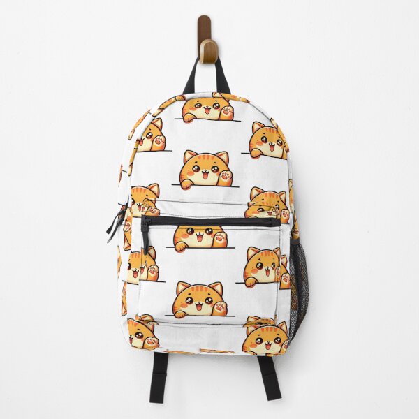 Item preview, Cat peeking, Orange color cat cartoon design designed and sold by ArtshopDRM.