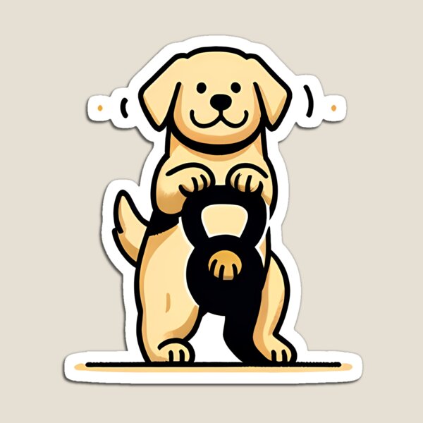 Aperçu de l'œuvre Goofy Golden: Kettlebell Fun Workouts créée et vendue par Purrformance.