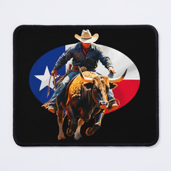 Item preview, Rodeo in Texas: Cowboy on a Bull. designed and sold by VikArtStudio.