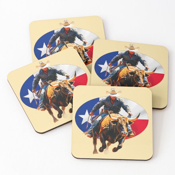 Item preview, Rodeo in Texas: Cowboy on a Bull. designed and sold by VikArtStudio.
