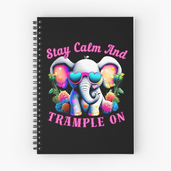Item preview, Stay Calm And Trample On. elephant face designed and sold by ElephantVibes.