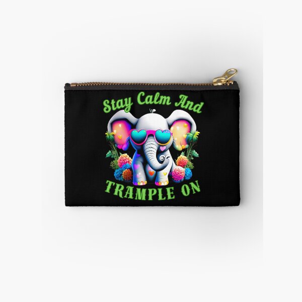Item preview, Stay Calm And Trample On. surreal elephant designed and sold by ElephantVibes.