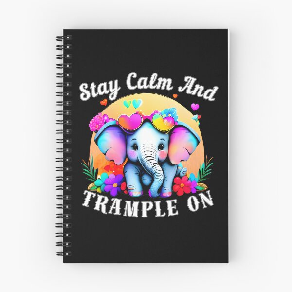 Item preview, Stay Calm And Trample On. watercolor elephant designed and sold by ElephantVibes.