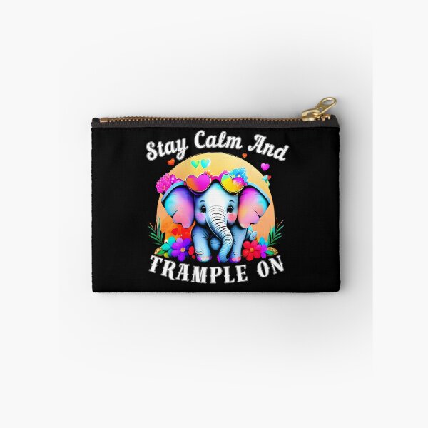 Item preview, Stay Calm And Trample On. watercolor elephant designed and sold by ElephantVibes.