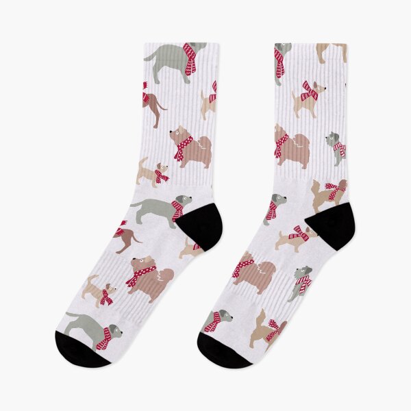 Item preview, Dogs in winter with red scarfs designed and sold by Muxune.