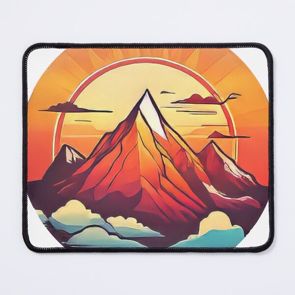 Item preview, Sunny Mountain Emblem Sticker (973) designed and sold by WASjourney.