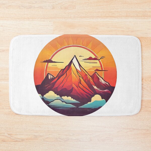 Item preview, Sunny Mountain Emblem Sticker (973) designed and sold by WASjourney.