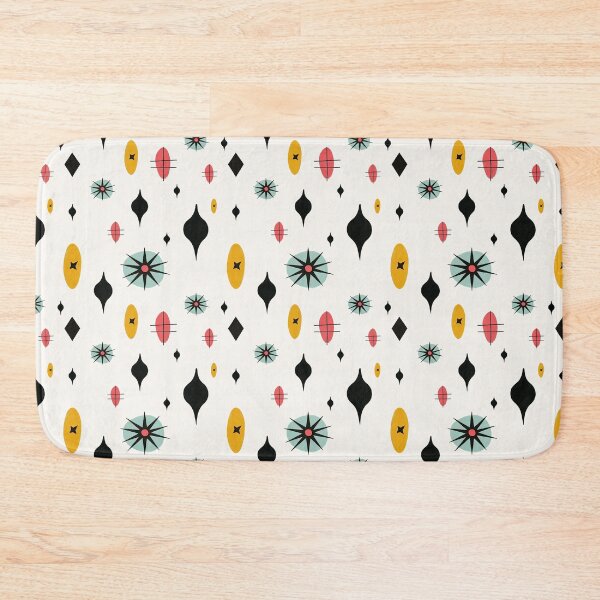 Item preview, Midcentury Pattern - Retro Print - Beige - Pink - Teal designed and sold by DreamersPlan.