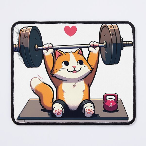 Item preview, Kitty's Barbell Love Lift designed and sold by Purrformance.