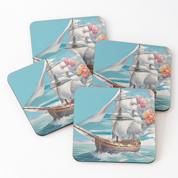 Item preview, Colorful Abstract Sailboat Canvas (976) designed and sold by WASjourney.