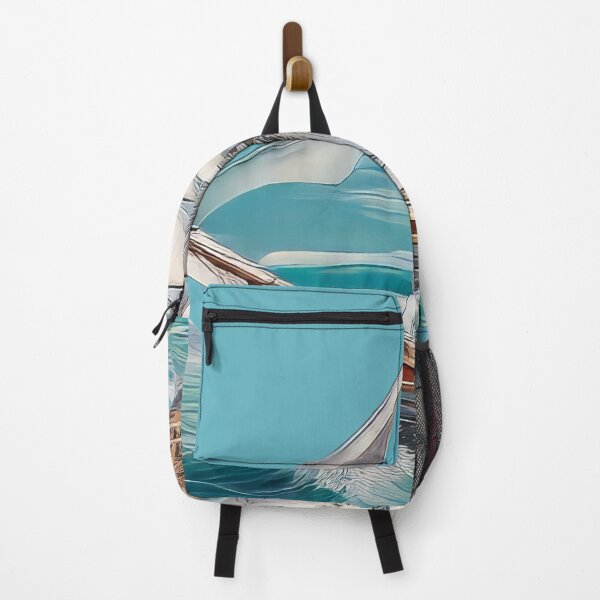 Item preview, Colorful Abstract Sailboat Canvas (976) designed and sold by WASjourney.