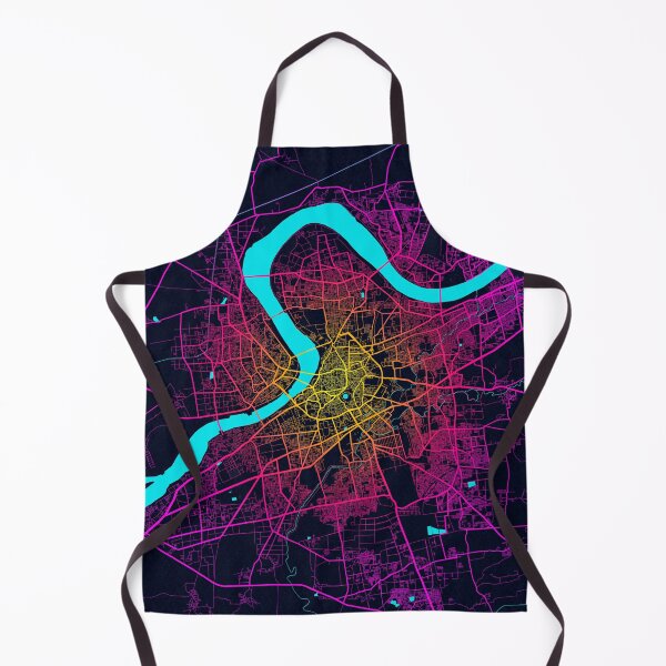 Item preview, Surat City Map of Gujarat, India - Neon designed and sold by deMAP.